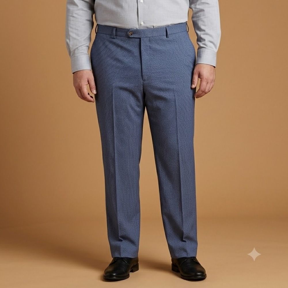 Lauren Ralph Lauren Dress Pants Womens 40W 30L Blue Stretch Slacks